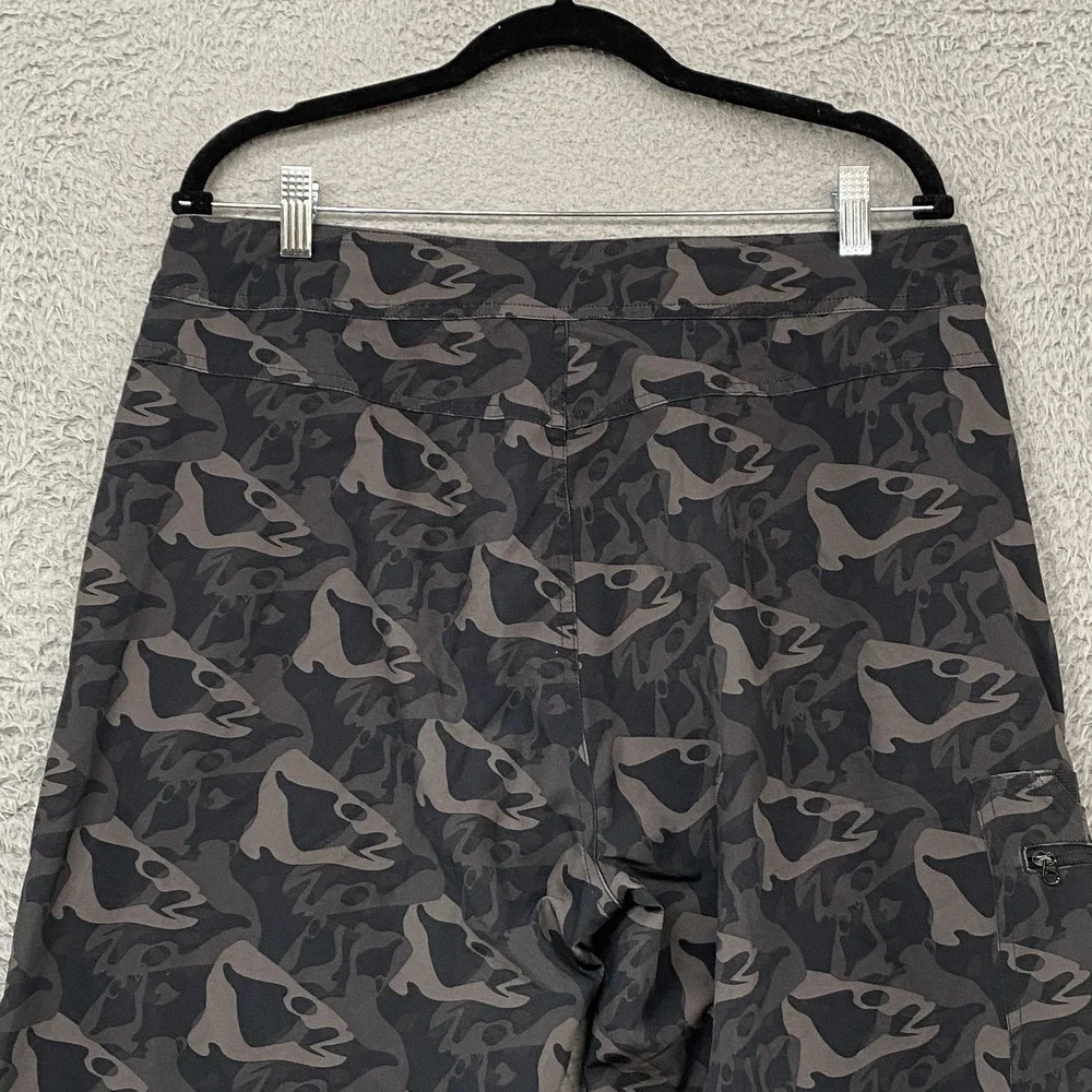 Grundens Board Shorts Mens 34 Camo Fish Head Quick Dry Stretch Gray‎ Beach Surf